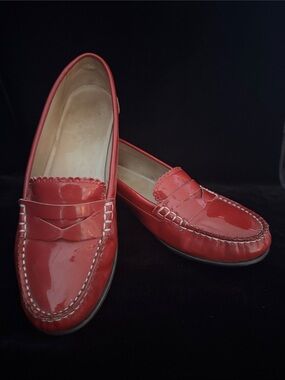 Jack Rogers Patent Leather Penny Loafers